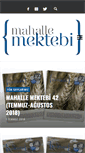 Mobile Screenshot of mahallemektebidergisi.com